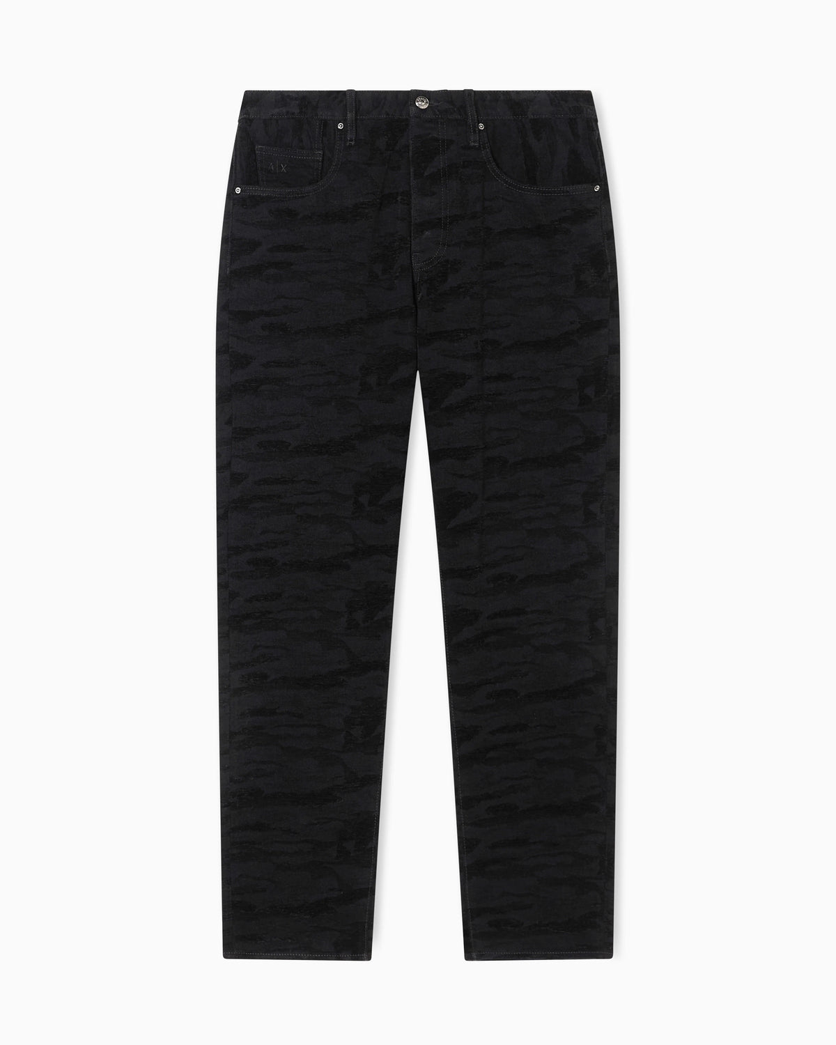 Loose fit jeans in Jacquard denim
