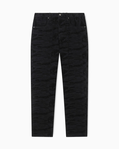 Loose fit jeans in Jacquard denim