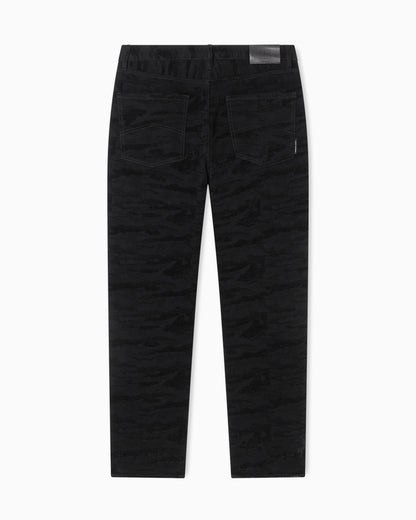 Loose fit jeans in Jacquard denim