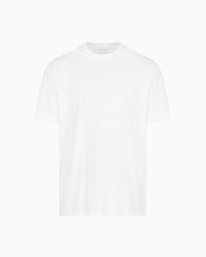 Regular fit T-shirt with maxi logo embroidery