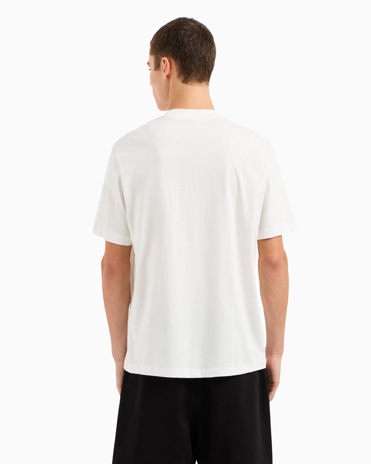 Regular fit T-shirt with maxi logo embroidery