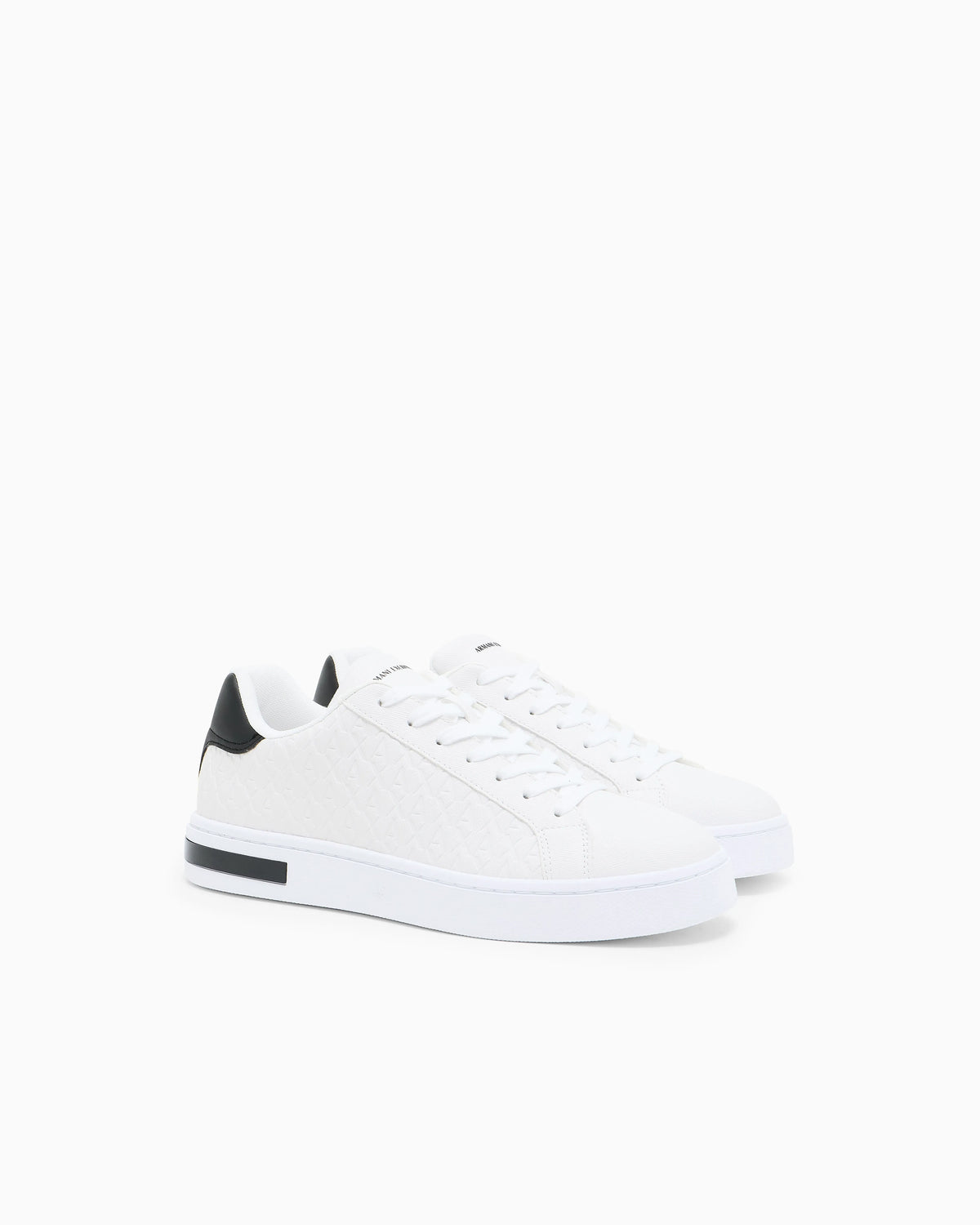 Sneakers in cotton twill with webbing