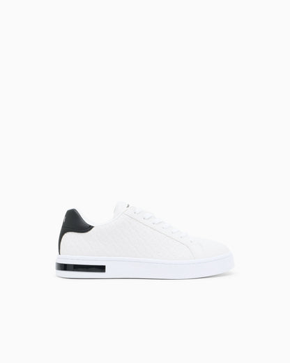 Sneakers in cotton twill with webbing