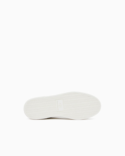 Sneakers split leather with cotton lining