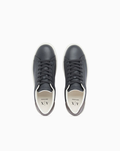 Sneakers split leather with cotton lining