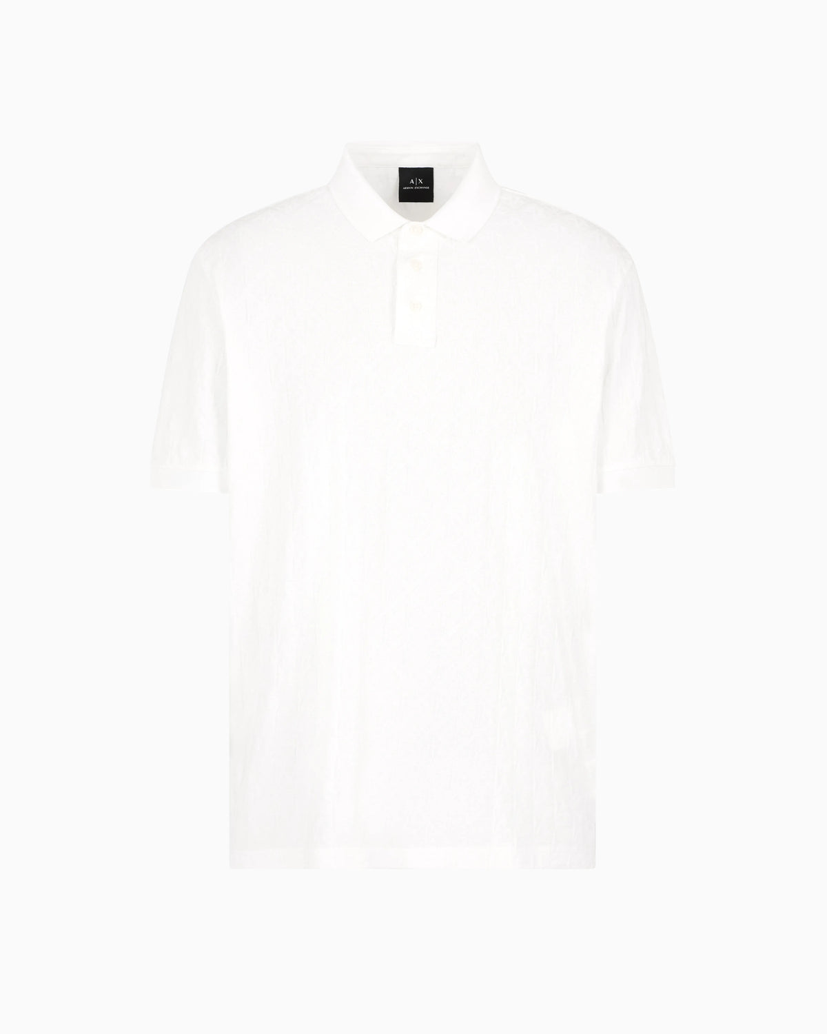 Regular fit polo shirt with tone-on-tone allover logo