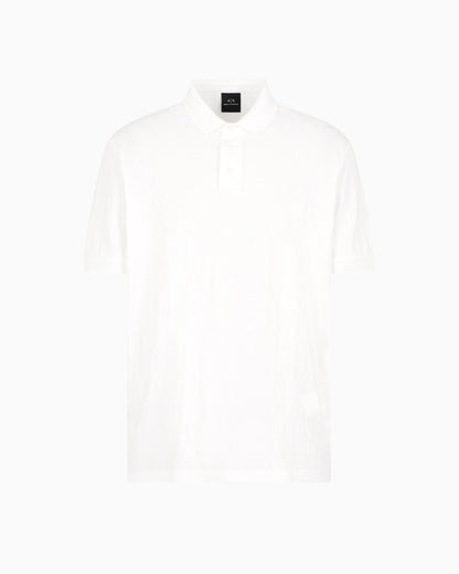 Regular fit polo shirt with tone-on-tone allover logo