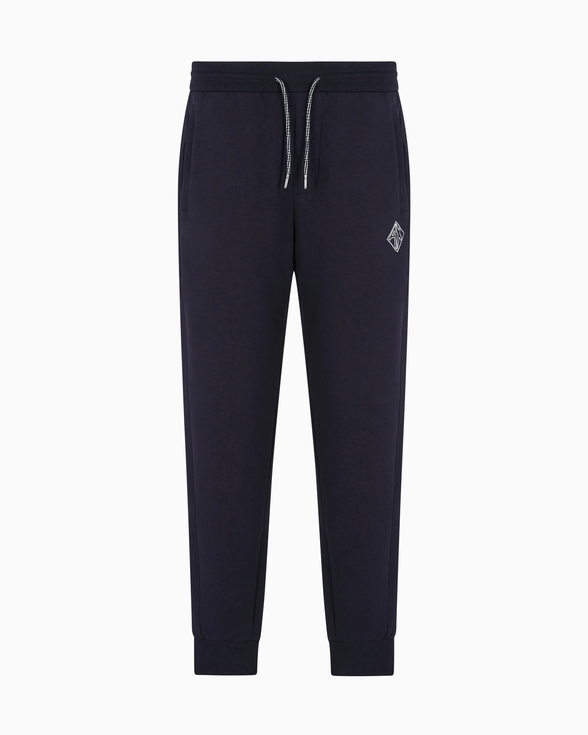 Jogger pants in sweatshirt with contrasting inserts