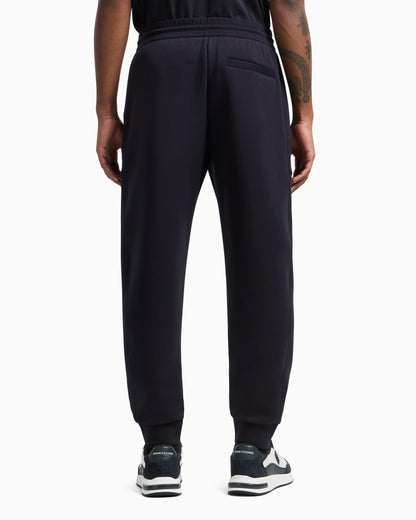 Jogger pants in sweatshirt with contrasting inserts