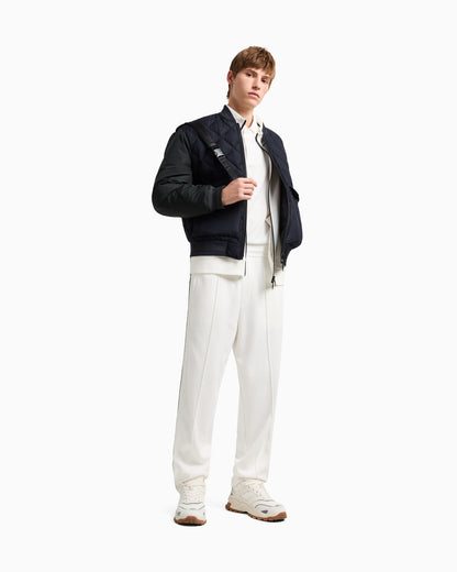 Regular fit piquet polo with shoulder bands
