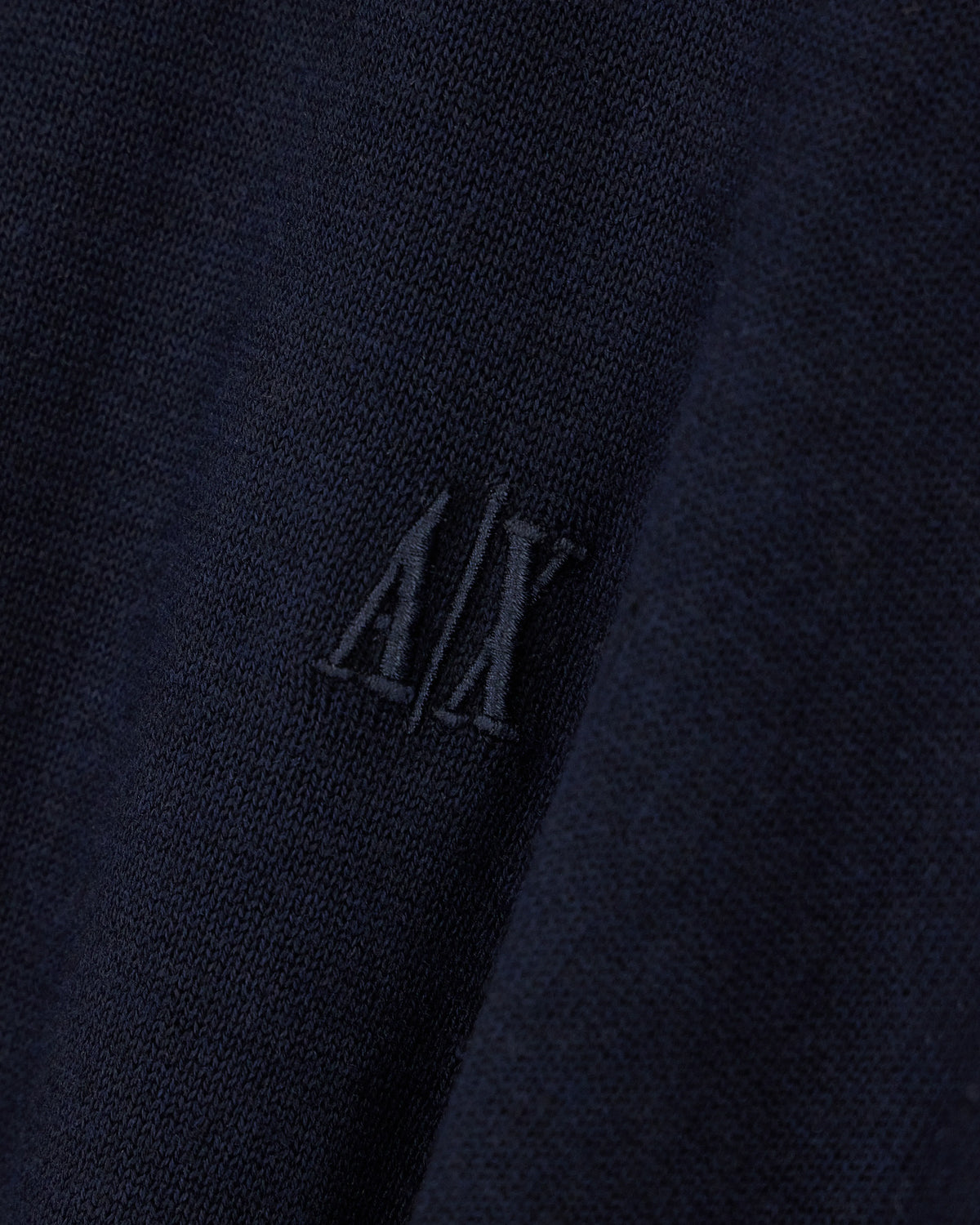 Crew neck sweater in a cotton blend with ribbed cuffs Icon