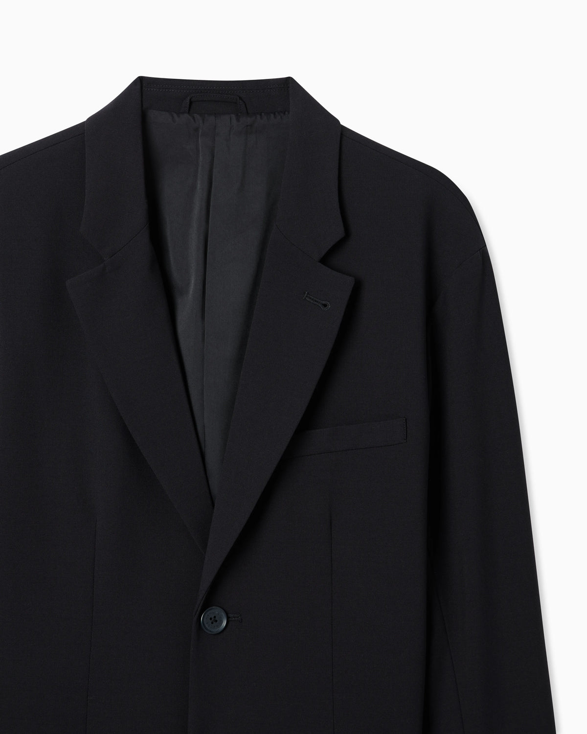 Single breasted jacket in a wool and viscose blend Icon