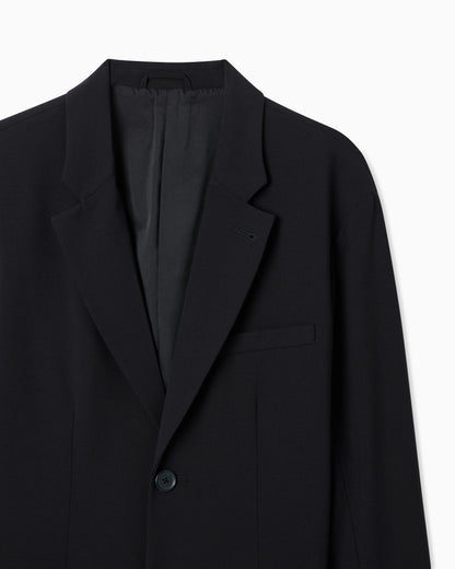 Single breasted jacket in a wool and viscose blend Icon