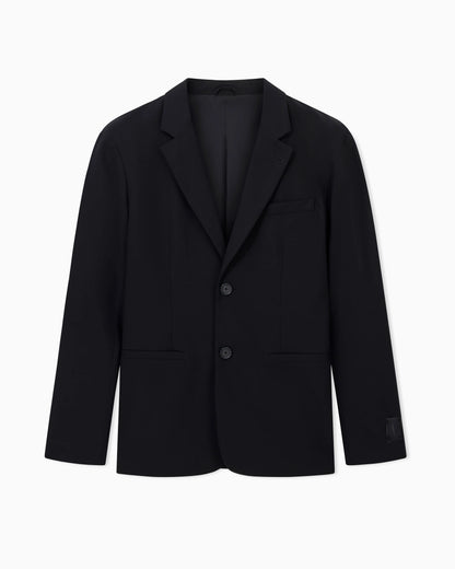 Single breasted jacket in a wool and viscose blend Icon