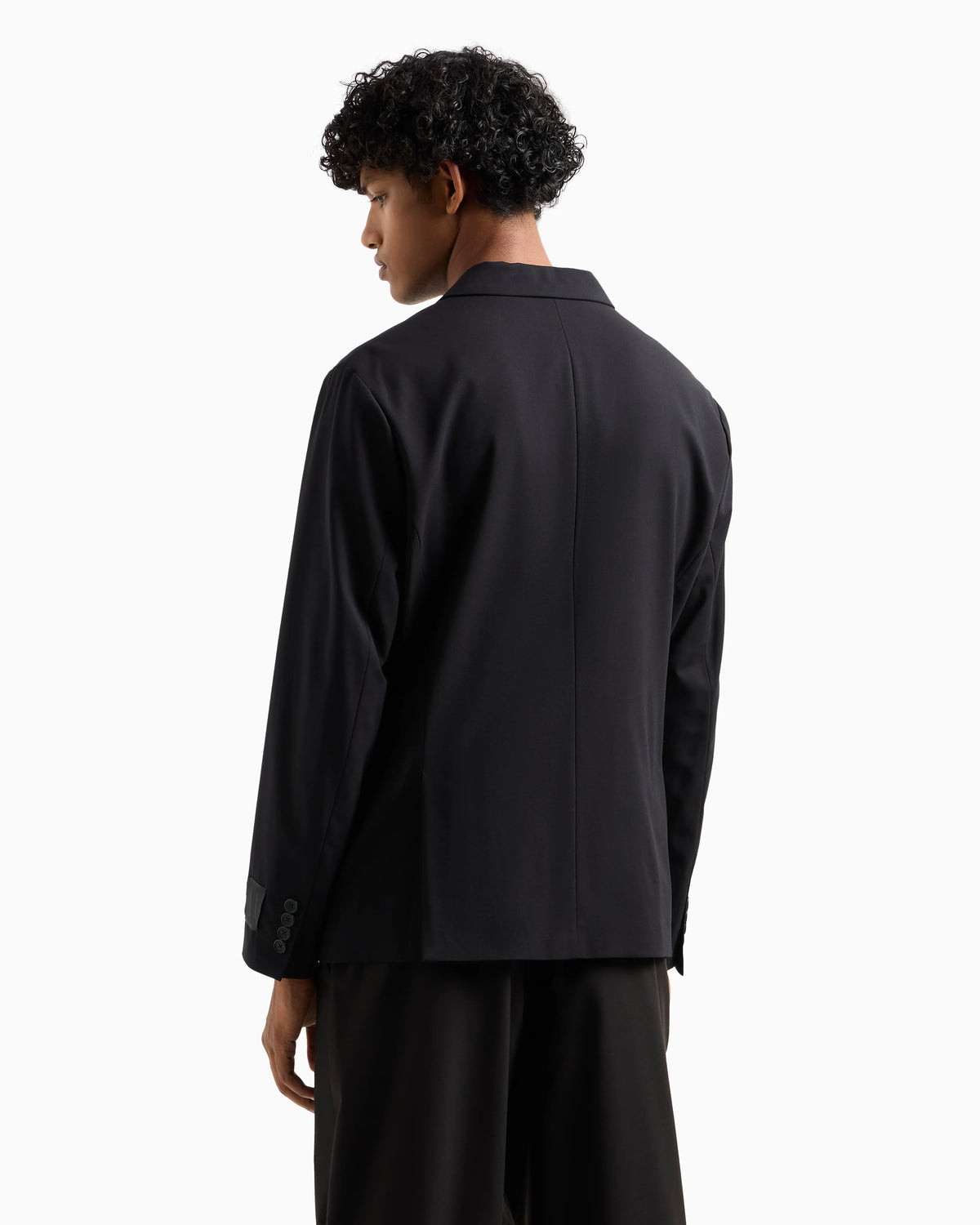 Single breasted jacket in a wool and viscose blend Icon