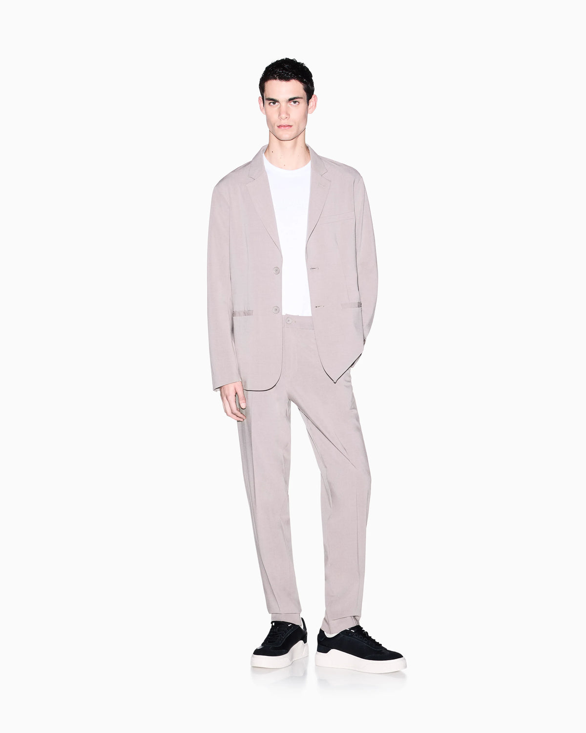 Tailored straight-leg trousers in wool blend Icon