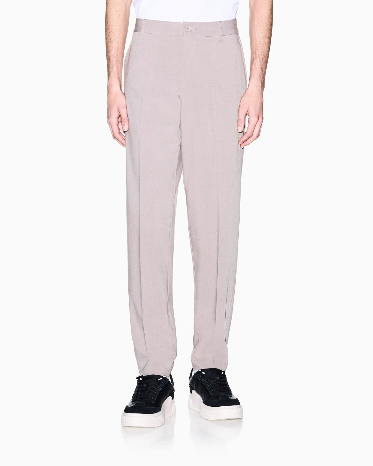 Tailored straight-leg trousers in wool blend Icon