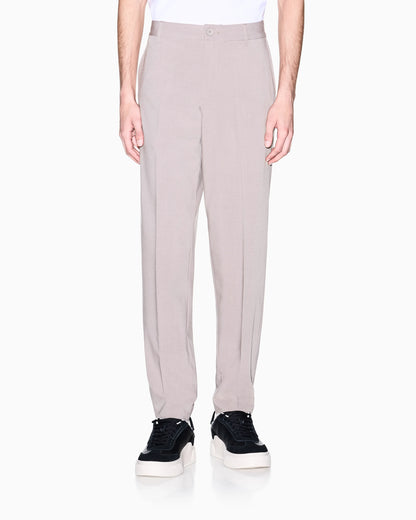 Tailored straight-leg trousers in wool blend Icon