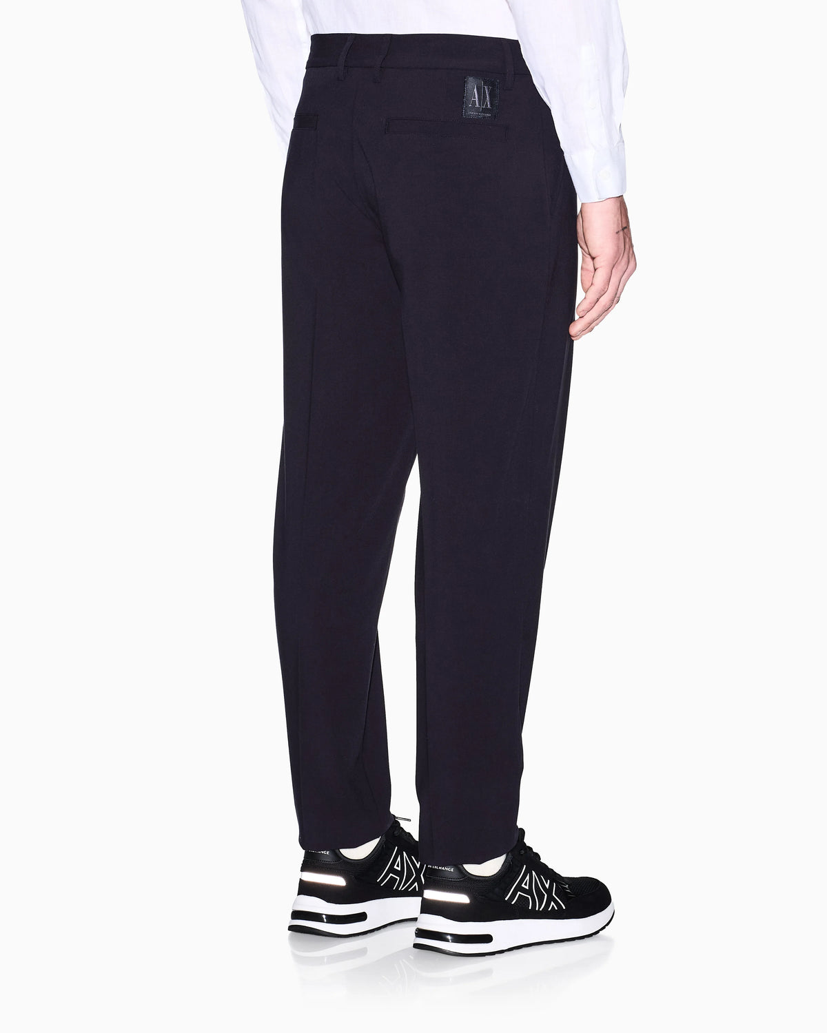 Tailored straight-leg trousers in wool blend Icon
