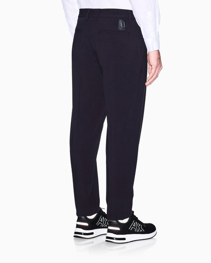 Tailored straight-leg trousers in wool blend Icon