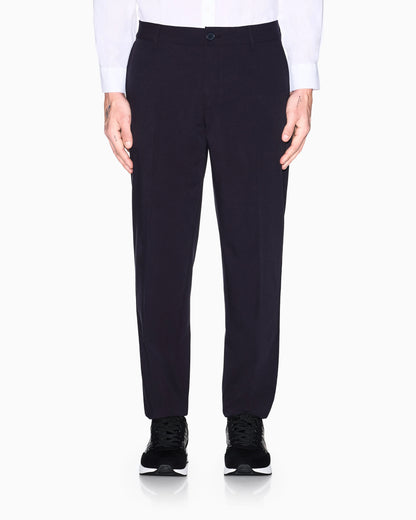 Tailored straight-leg trousers in wool blend Icon