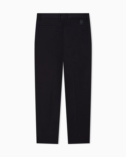 Tailored straight-leg trousers in wool blend Icon