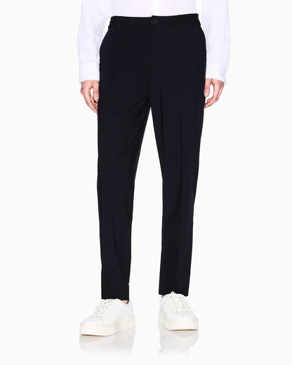 Tailored straight-leg trousers in wool blend Icon