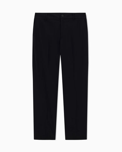 Tailored straight-leg trousers in wool blend Icon
