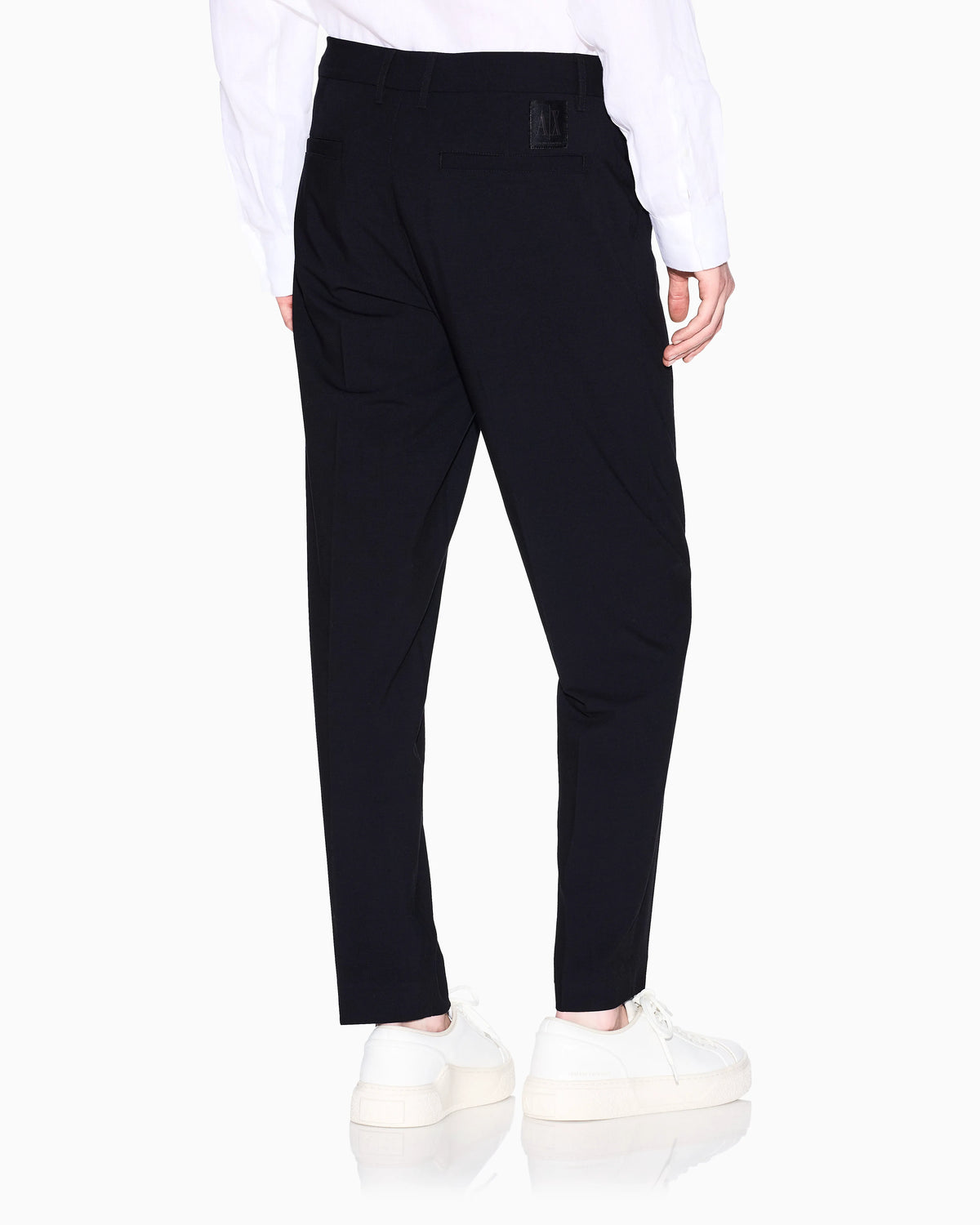Tailored straight-leg trousers in wool blend Icon