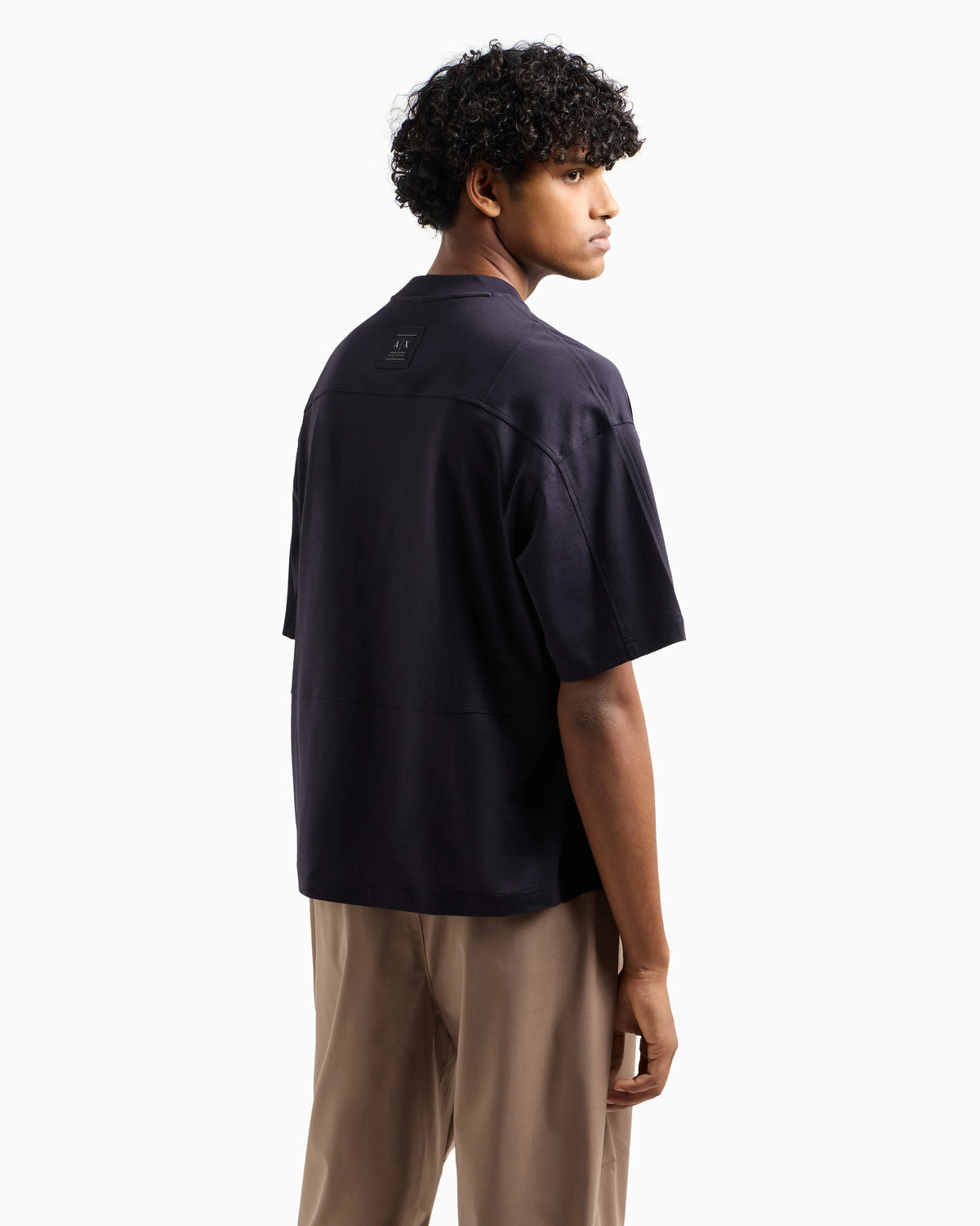 Mercerized cotton short-sleeved sweatshirt