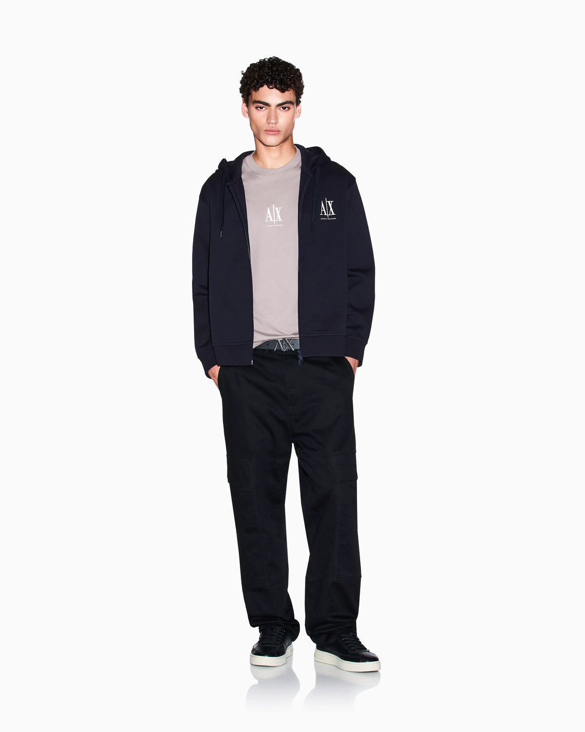 Regular fit cotton jersey t-shirt with a logo Icon