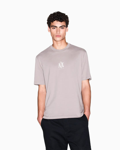 Regular fit cotton jersey t-shirt with a logo Icon