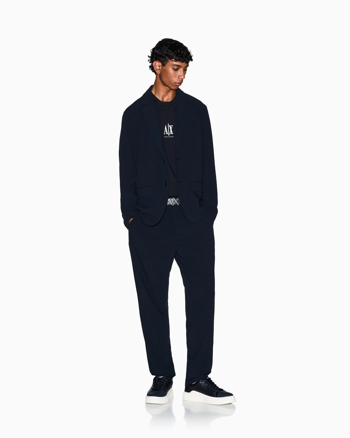 Regular fit cotton jersey t-shirt with a logo Icon