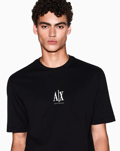 Regular fit cotton jersey t-shirt with a logo Icon