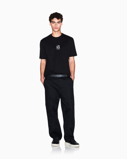 Regular fit cotton jersey t-shirt with a logo Icon