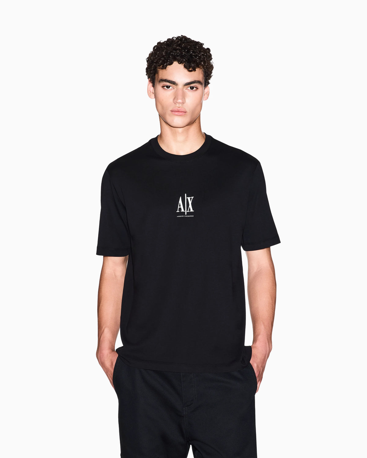 Regular fit cotton jersey t-shirt with a logo Icon