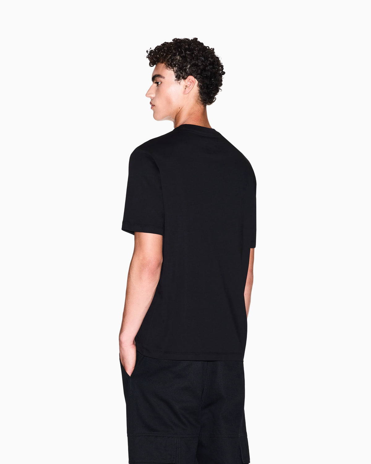 Regular fit cotton jersey t-shirt with a logo Icon