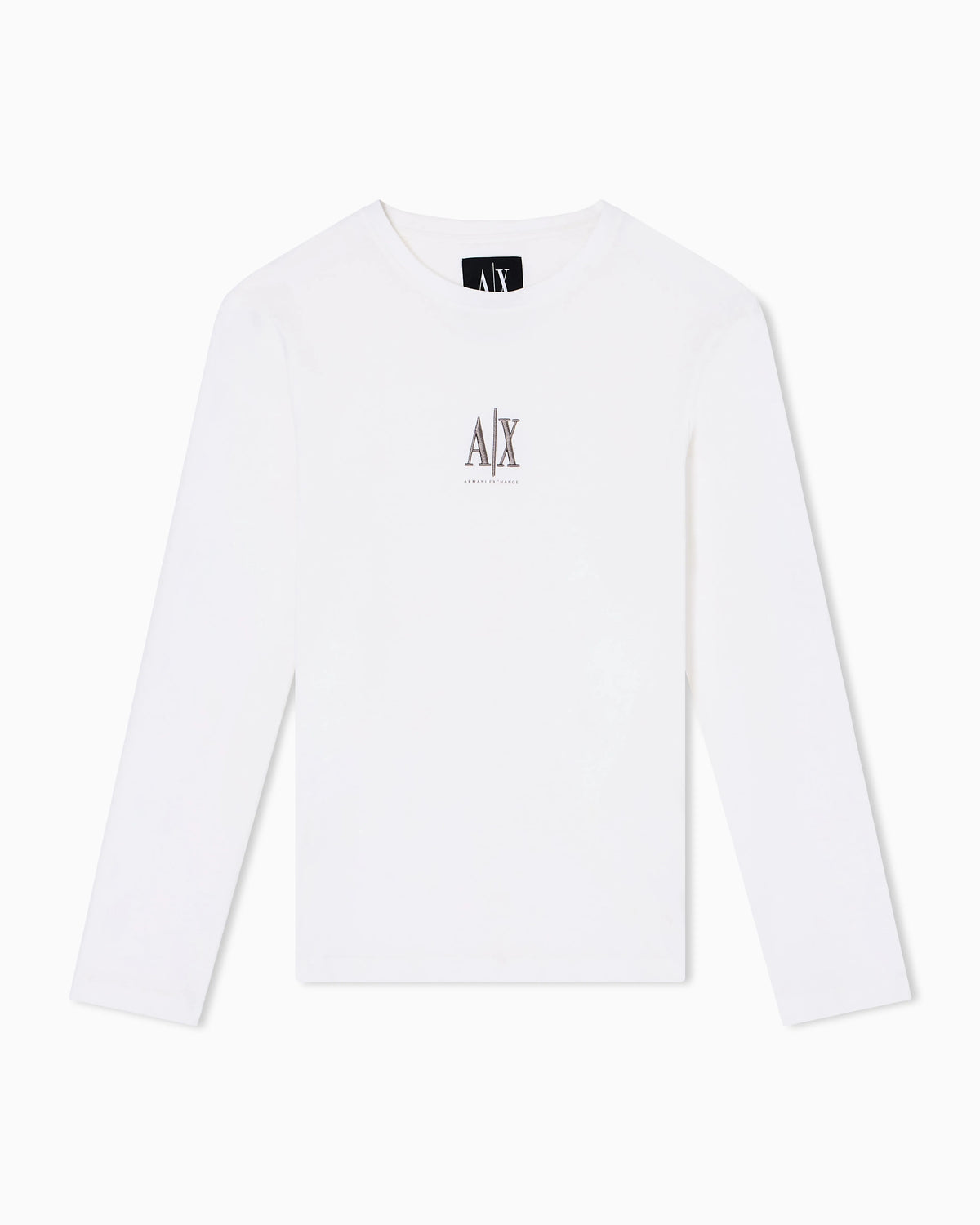 Slim-fit long-sleeve cotton t-shirt with logo Icon