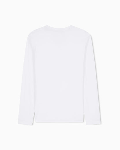 Slim-fit long-sleeve cotton t-shirt with logo Icon