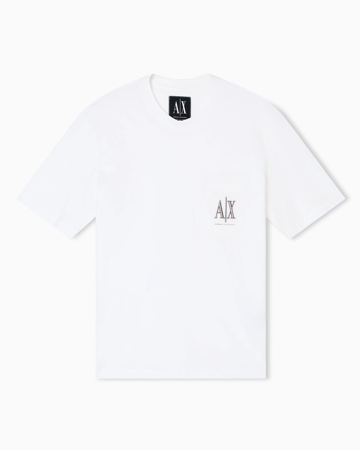 Cotton jersey t-shirt with crewneck and pocket Icon