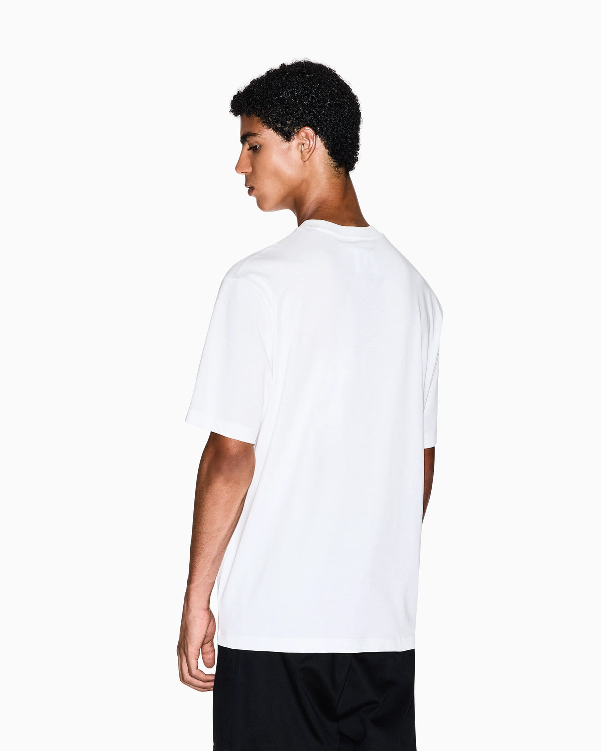 Cotton jersey t-shirt with crewneck and pocket Icon