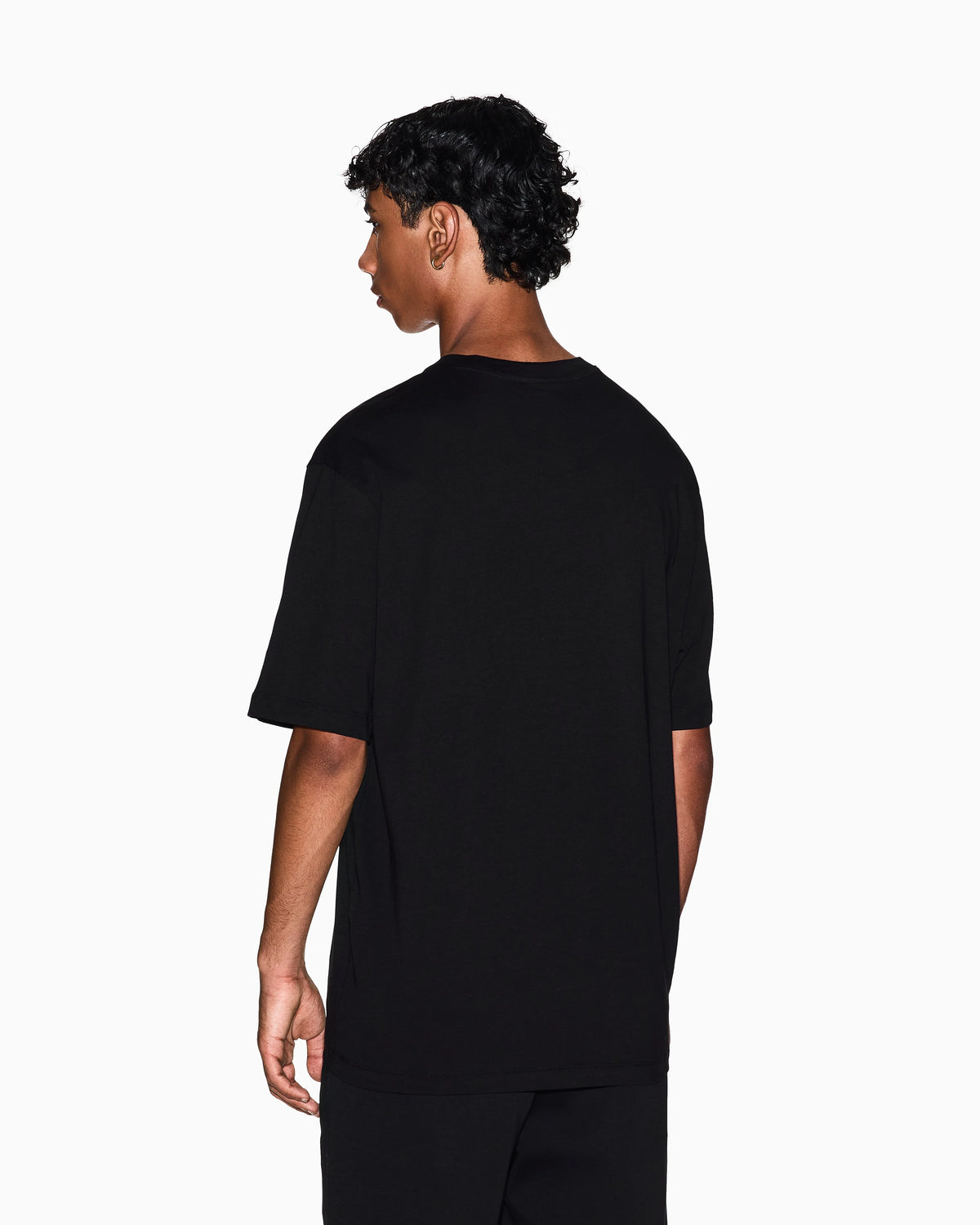 Cotton jersey t-shirt with crewneck and pocket Icon