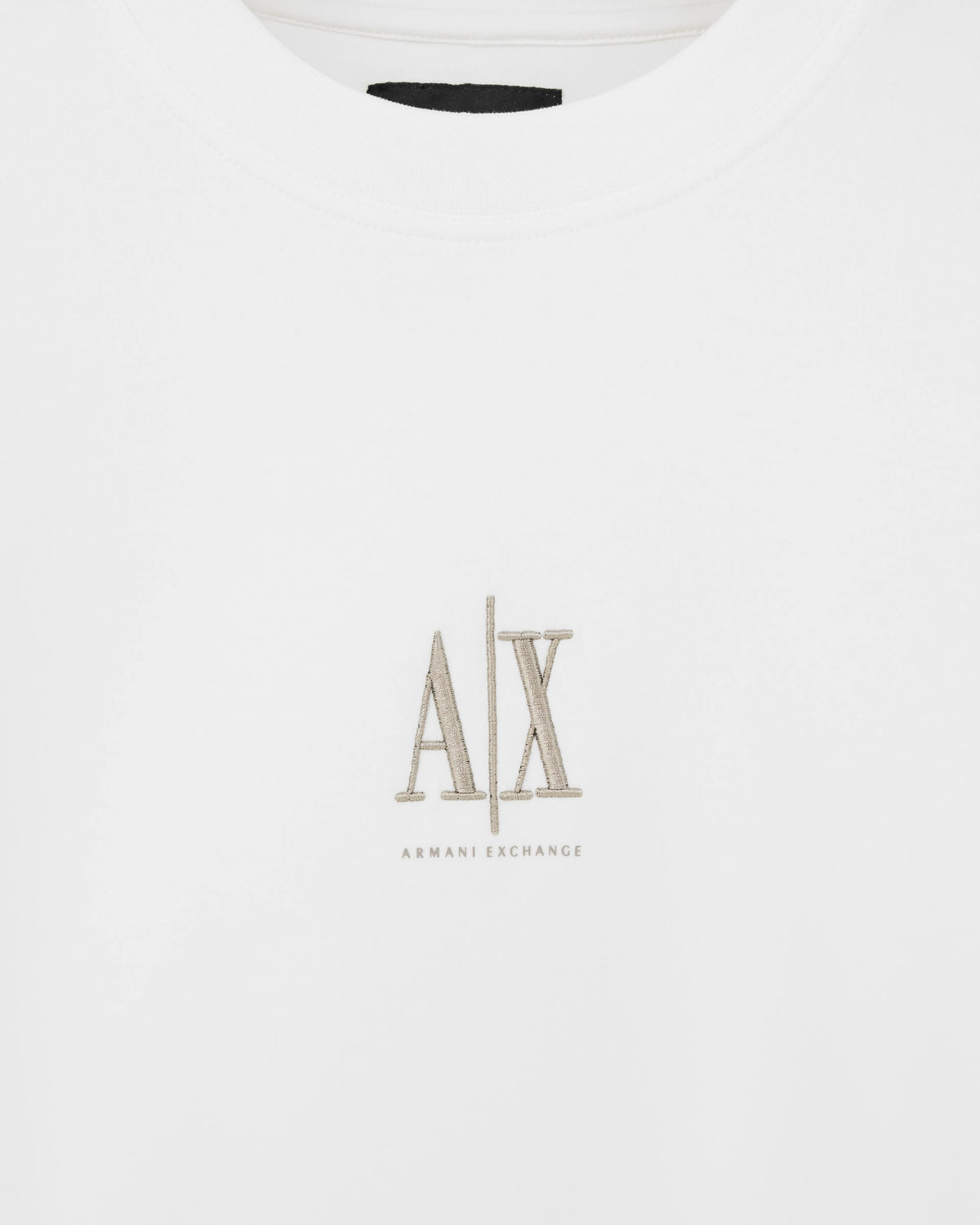 Crew neck sweatshirt in stretch cotton with logo Icon