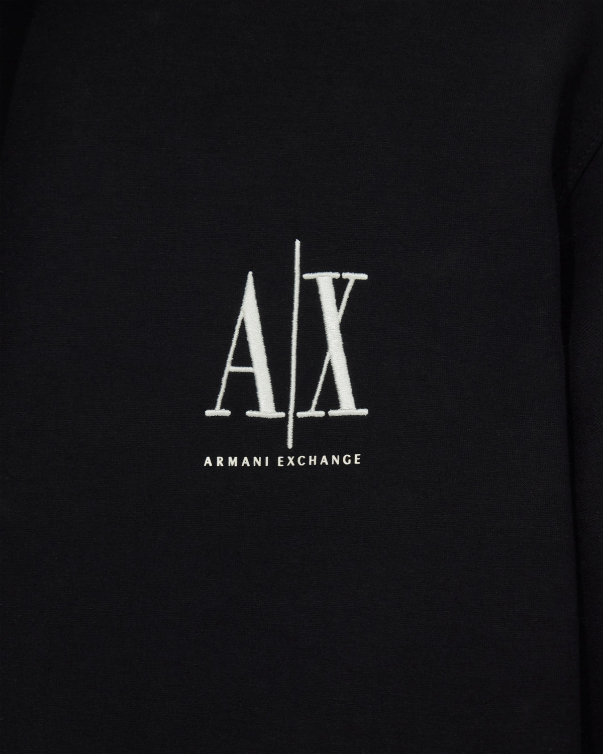 Full-zip hoodie in bonded stretch cotton with logo Icon