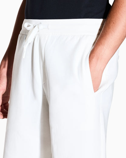 Bermuda shorts in bonded stretch cotton