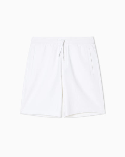 Bermuda shorts in bonded stretch cotton