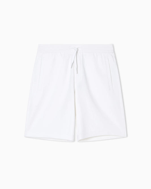 Bermuda shorts in bonded stretch cotton