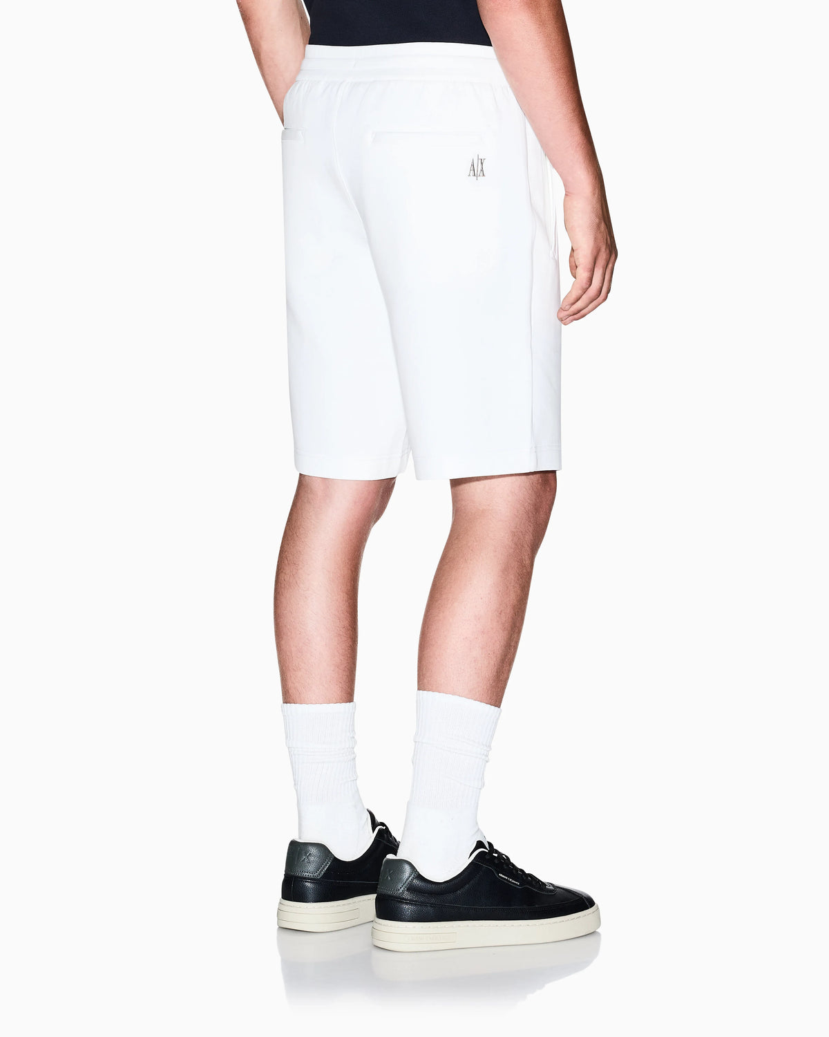 Bermuda shorts in bonded stretch cotton