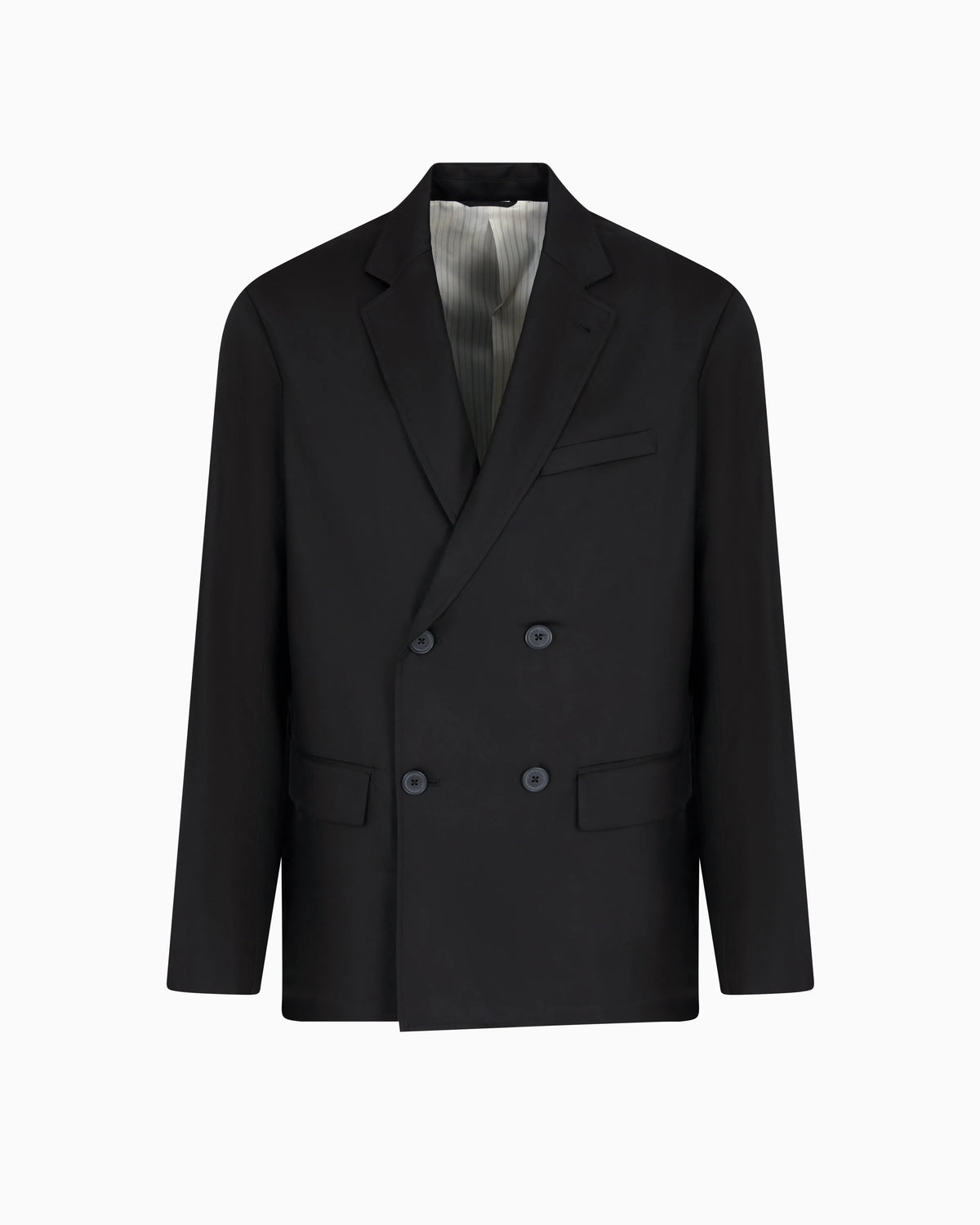 Double-breasted jacket in lyocell