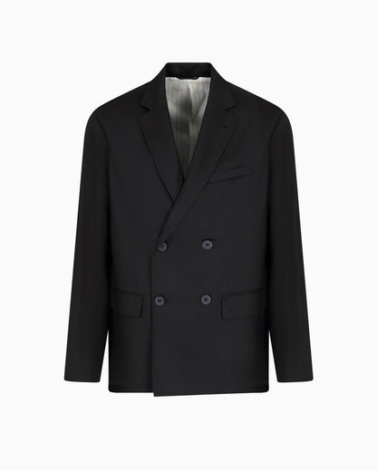 Double-breasted jacket in lyocell